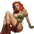 Dnd Pin-Up Girl Vinyl Car Decal Sticker – Waterproof & UV-Resistant 8"
