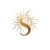 Sun Monogram S Vinyl Car Decal Sticker – Waterproof & UV-Resistant 8"