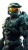 Master Chief Contemplating Vinyl Car Decal Sticker – Waterproof & UV-Resistant 8"