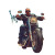 Bald Biker On Route 66 Vinyl Car Decal Sticker – Waterproof & UV-Resistant 8"