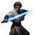 Jedi Pose Vinyl Car Decal Sticker – Waterproof & UV-Resistant 8"