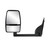 K-Source Manual Towing Mirror | OEM Replacement Dual Lens Black Mirror with PTM Housing, Foldaway, Turn Signal Indicators