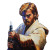 Sword With Obi-Wan Vinyl Car Decal Sticker – Waterproof & UV-Resistant 8"