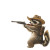 Cowboy Squirrel & Raccoon Vinyl Car Decal Sticker – Waterproof & UV-Resistant 8"
