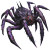 Purple Fantasy Spider Vinyl Car Decal Sticker – Waterproof & UV-Resistant 8"