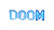 Neon Doom Sign Vinyl Car Decal Sticker – Waterproof & UV-Resistant 8"