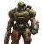 Doom Slayer Illustration Vinyl Car Decal Sticker – Waterproof & UV-Resistant 8"