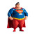 Fat Superman Toy Vinyl Car Decal Sticker – Waterproof & UV-Resistant 8"