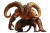 Muscular Demon Creature Vinyl Car Decal Sticker – Waterproof & UV-Resistant 8"