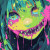 Slime Monster Girl Vinyl Car Decal Sticker – Waterproof & UV-Resistant 8"
