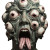 Surreal Face Features Vinyl Car Decal Sticker – Waterproof & UV-Resistant 8"