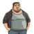 Comic Overweight Man Vinyl Car Decal Sticker – Waterproof & UV-Resistant 8"