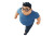 Overweight Young Man Vinyl Car Decal Sticker – Waterproof & UV-Resistant 8"