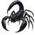 Giant Night Scorpion Vinyl Car Decal Sticker – Waterproof & UV-Resistant 8"