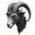 Capricorn Head Vinyl Car Decal Sticker – Waterproof & UV-Resistant 8"