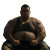 Overweight Gym-Goer Vinyl Car Decal Sticker – Waterproof & UV-Resistant 8"