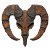 Iron Ram Logo Vinyl Car Decal Sticker – Waterproof & UV-Resistant 8"