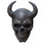 Evil Satan Skull Vinyl Car Decal Sticker – Waterproof & UV-Resistant 8"