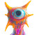 Happy Colorful Alien Vinyl Car Decal Sticker – Waterproof & UV-Resistant 8"