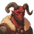 Demon Barbarian Portrait Vinyl Car Decal Sticker – Waterproof & UV-Resistant 8"