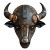 Futuristic Tribal Mask Vinyl Car Decal Sticker – Waterproof & UV-Resistant 8"