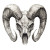 Ram Skull Tattoo Vinyl Car Decal Sticker – Waterproof & UV-Resistant 8"