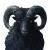 Gothic Ram God Vinyl Car Decal Sticker – Waterproof & UV-Resistant 8"