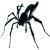 Whispy Shadow Spider Vinyl Car Decal Sticker – Waterproof & UV-Resistant 8"