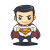Office Superman Icon Vinyl Car Decal Sticker – Waterproof & UV-Resistant 8"