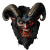 Krampus Face Vinyl Car Decal Sticker – Waterproof & UV-Resistant 8"