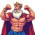 Happy King Pumping Vinyl Car Decal Sticker – Waterproof & UV-Resistant 8"