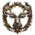 Dark Fantasy Druid Heraldry Vinyl Car Decal Sticker – Waterproof & UV-Resistant 8"