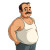 Cartoon Middle-Aged Man V2 Vinyl Car Decal Sticker – Waterproof & UV-Resistant 8"
