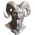 Lucifer Head Sculpture Vinyl Car Decal Sticker – Waterproof & UV-Resistant 8"