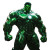 Green Chrome Hulk Vinyl Car Decal Sticker – Waterproof & UV-Resistant 8"