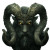 Ram Horned God Vinyl Car Decal Sticker – Waterproof & UV-Resistant 8"