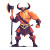 Mythological Minotaur Vinyl Car Decal Sticker – Waterproof & UV-Resistant 8"
