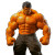 Orange Hulk V2 Vinyl Car Decal Sticker – Waterproof & UV-Resistant 8"