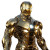 Golden Iron Man Vinyl Car Decal Sticker – Waterproof & UV-Resistant 8"