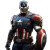 Captain Ironman Vinyl Car Decal Sticker – Waterproof & UV-Resistant 8"