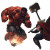Red Hulk Vs Thor Vinyl Car Decal Sticker – Waterproof & UV-Resistant 8"