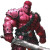 Red Hulk Armored Vinyl Car Decal Sticker – Waterproof & UV-Resistant 8"