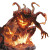 Magma Elemental Creature Vinyl Car Decal Sticker – Waterproof & UV-Resistant 8"