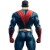 Superhero Back View V2 Vinyl Car Decal Sticker – Waterproof & UV-Resistant 8"