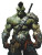 Orc Warrior Mario Vinyl Car Decal Sticker – Waterproof & UV-Resistant 8"
