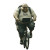Bald Bicycling Man Vinyl Car Decal Sticker – Waterproof & UV-Resistant 8"