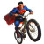 Superman Biking Vinyl Car Decal Sticker – Waterproof & UV-Resistant 8"