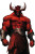 Red Demon Warrior Vinyl Car Decal Sticker – Waterproof & UV-Resistant 8"