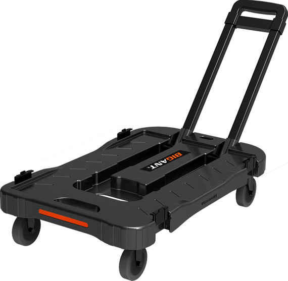 Big Ant Collapsible Cart | Move Crates Easily & Efficiently | Multi-Storage | Fold-Down Seat