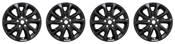 4x Transform Your 2018-2022 Equinox Wheels with Gloss Black 17 Inch Wheel Skins | Set of 4